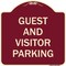 Signmission Guest and Visitor Parking Heavy-Gauge Aluminum Architectural Sign, 18" x 18", BU-1818-23933 A-DES-BU-1818-23933 - alternate 1